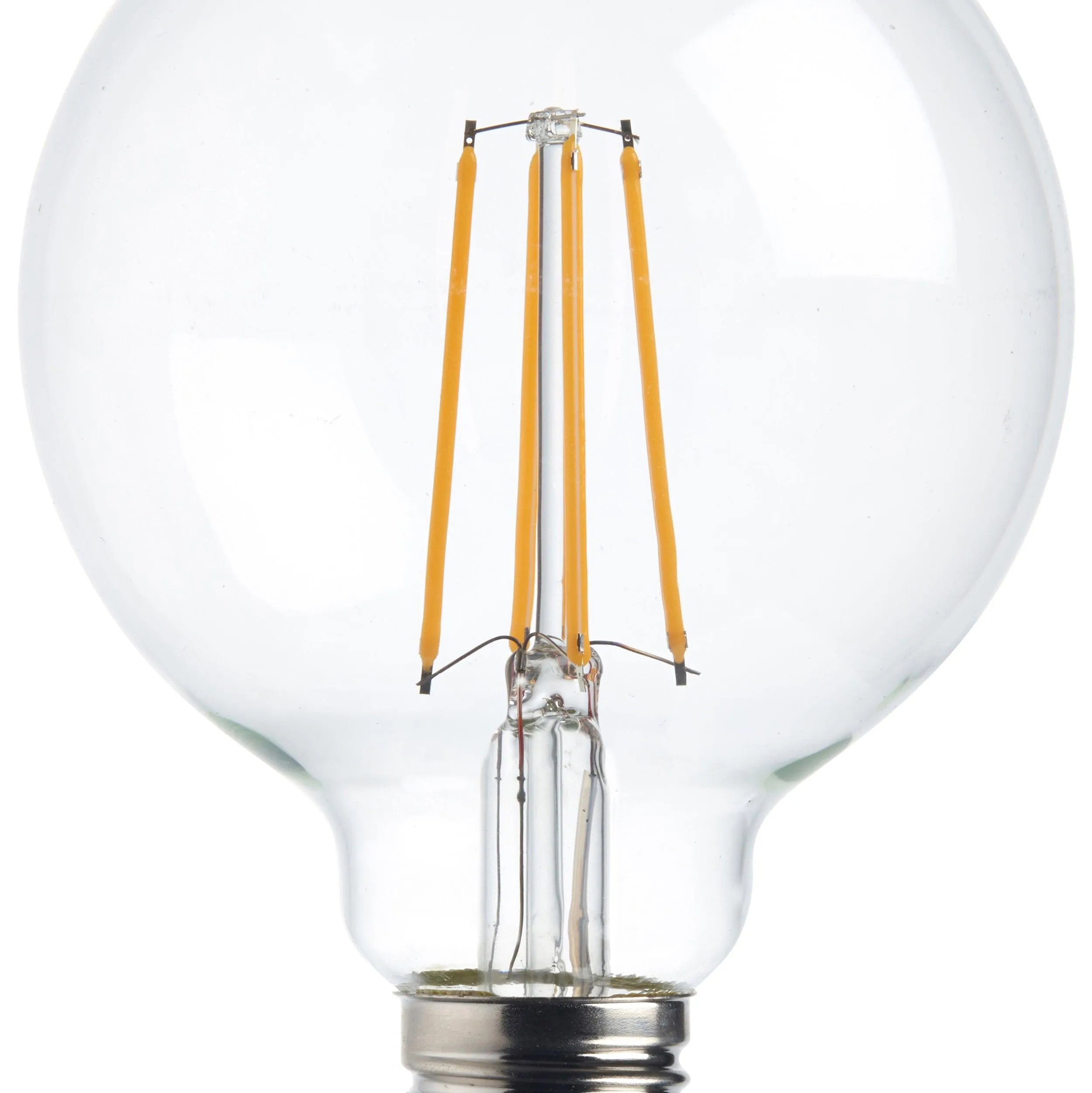 10 x E27 Warm White LED Filament Globe Light Bulb Dimmable 7W