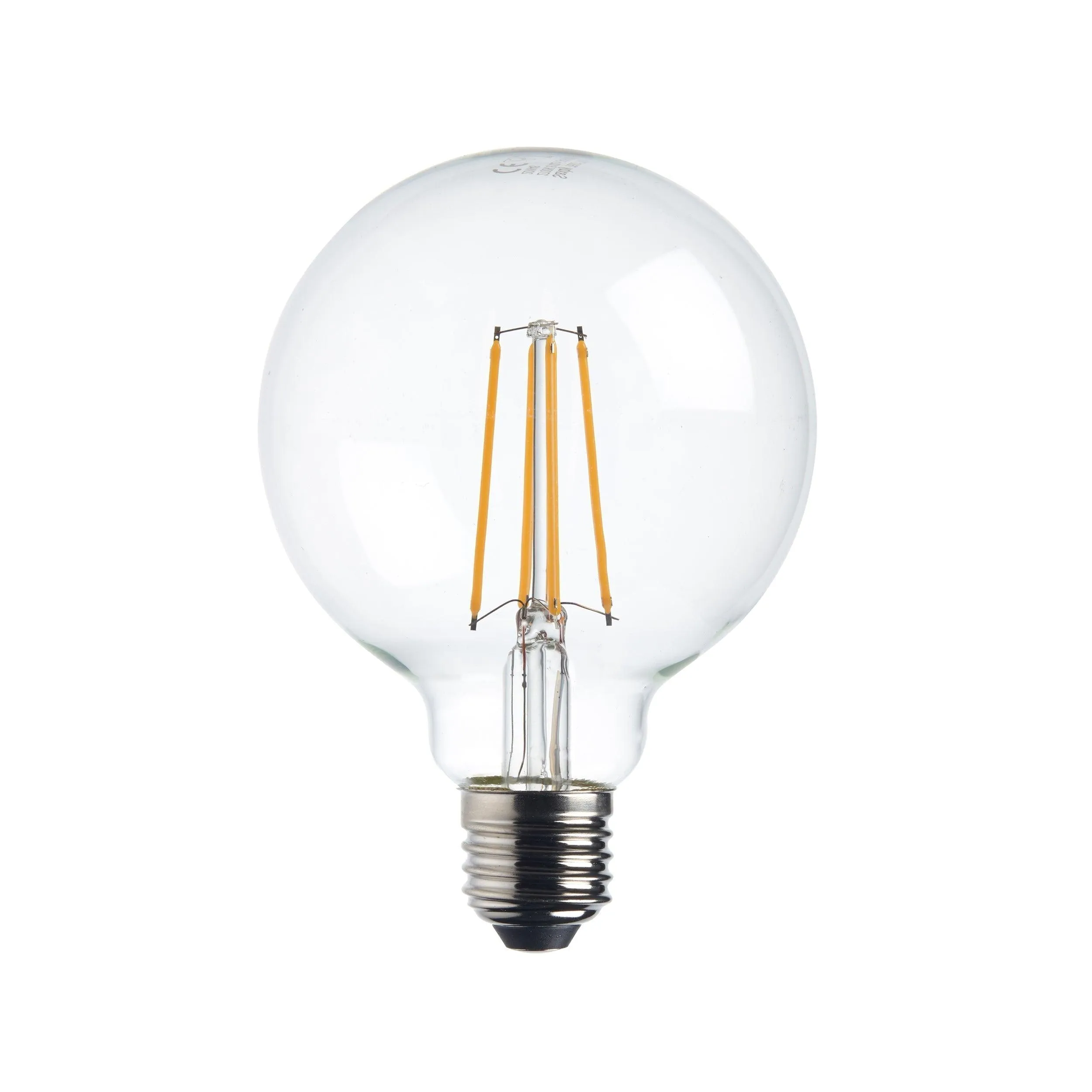 10 x E27 Warm White LED Filament Globe Light Bulb Dimmable 7W