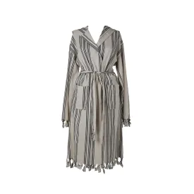 100% Cotton Peshtemal Ultra Soft Natural Color Cordoba Robe by La'Hammam