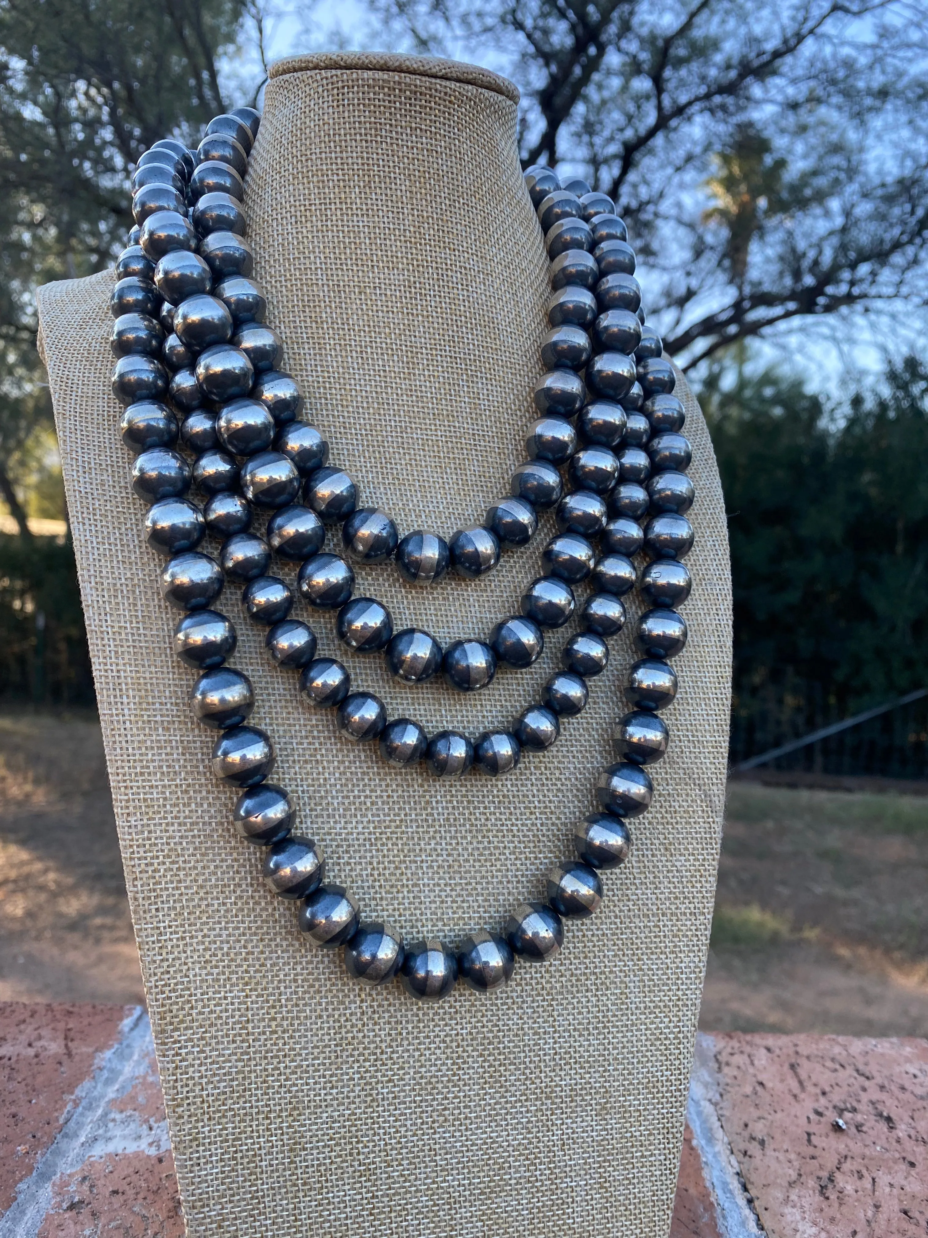 12mm Navajo Pearl Necklace
