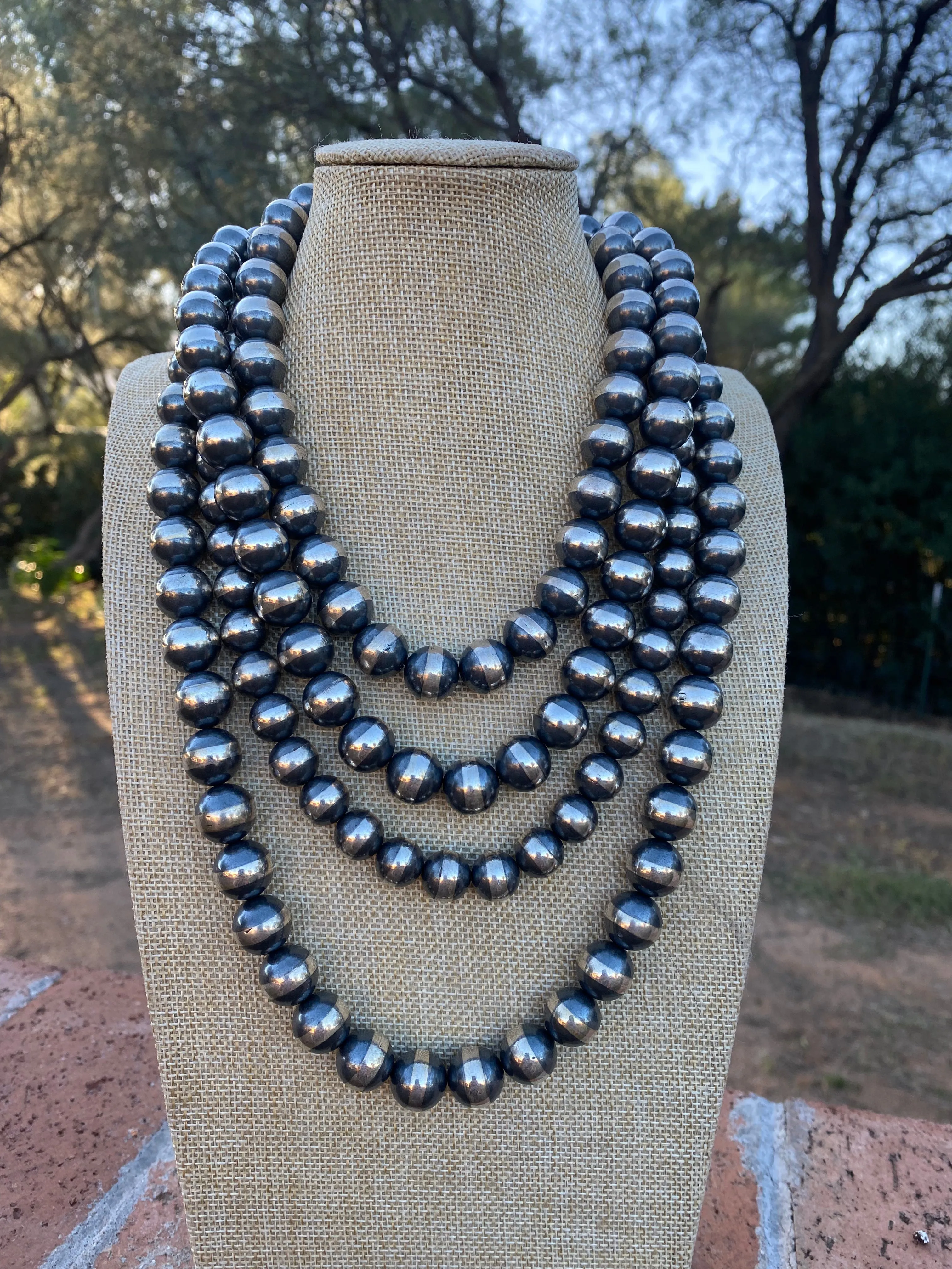 12mm Navajo Pearl Necklace