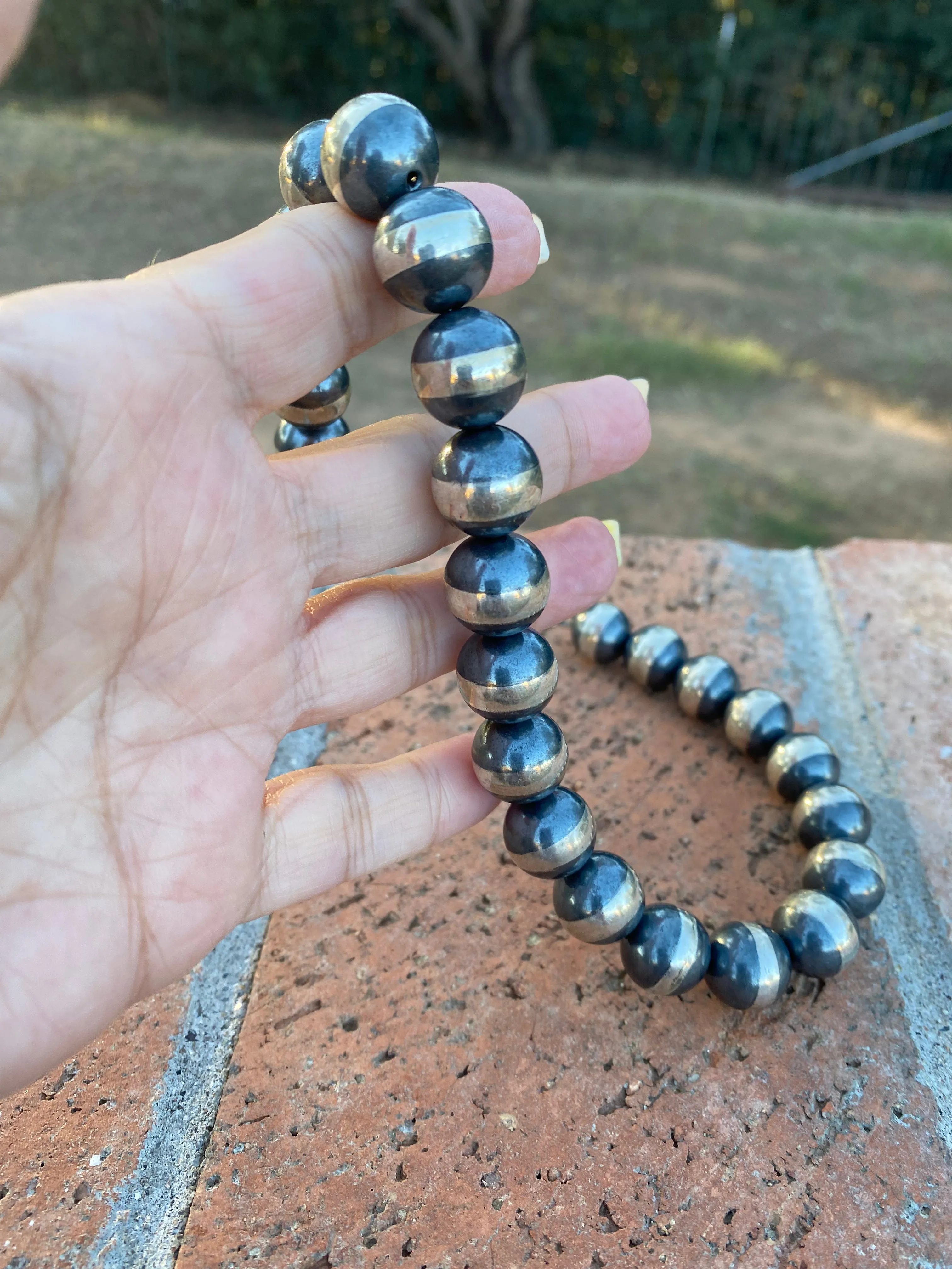 12mm Navajo Pearl Necklace