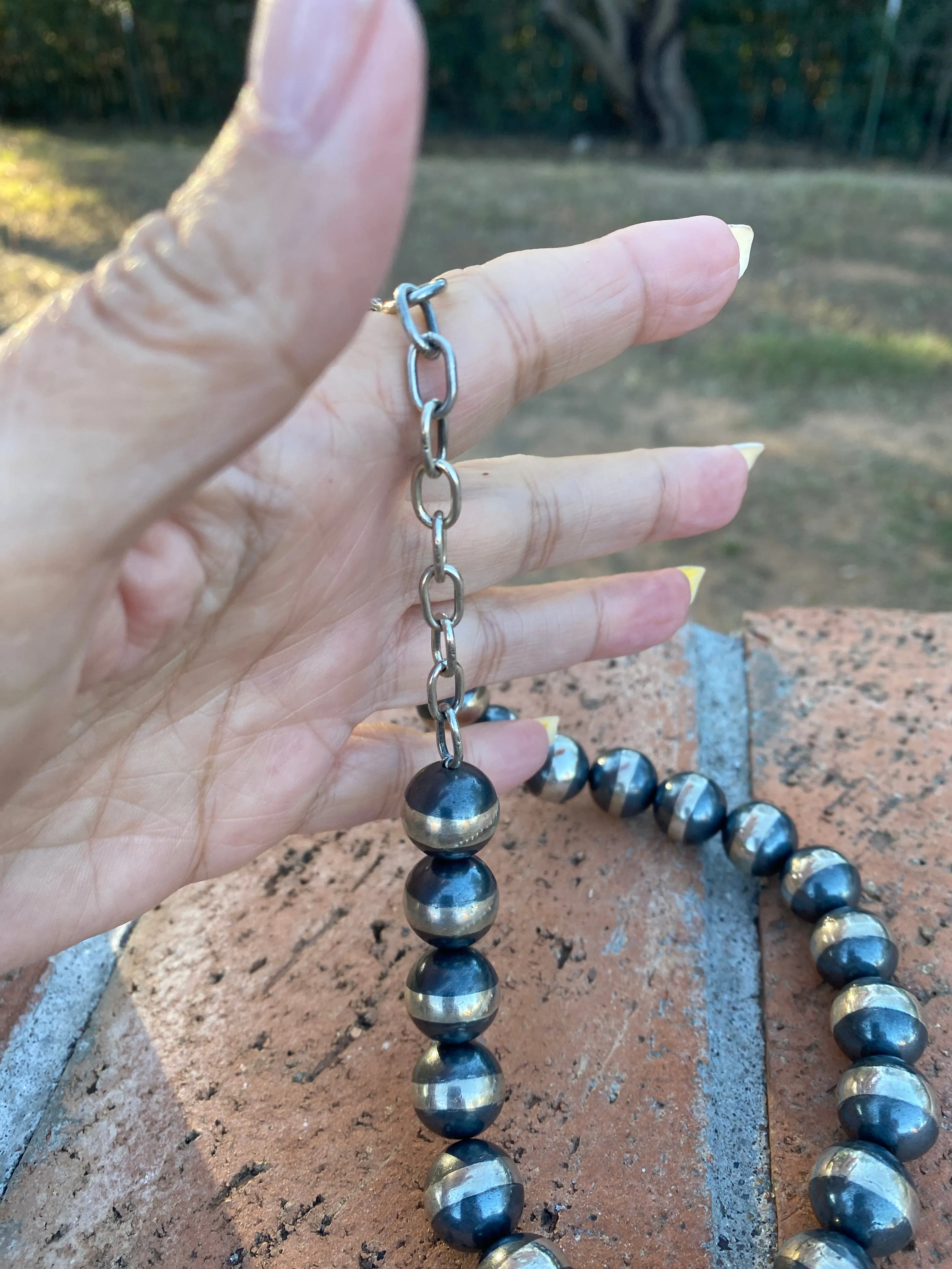 12mm Navajo Pearl Necklace