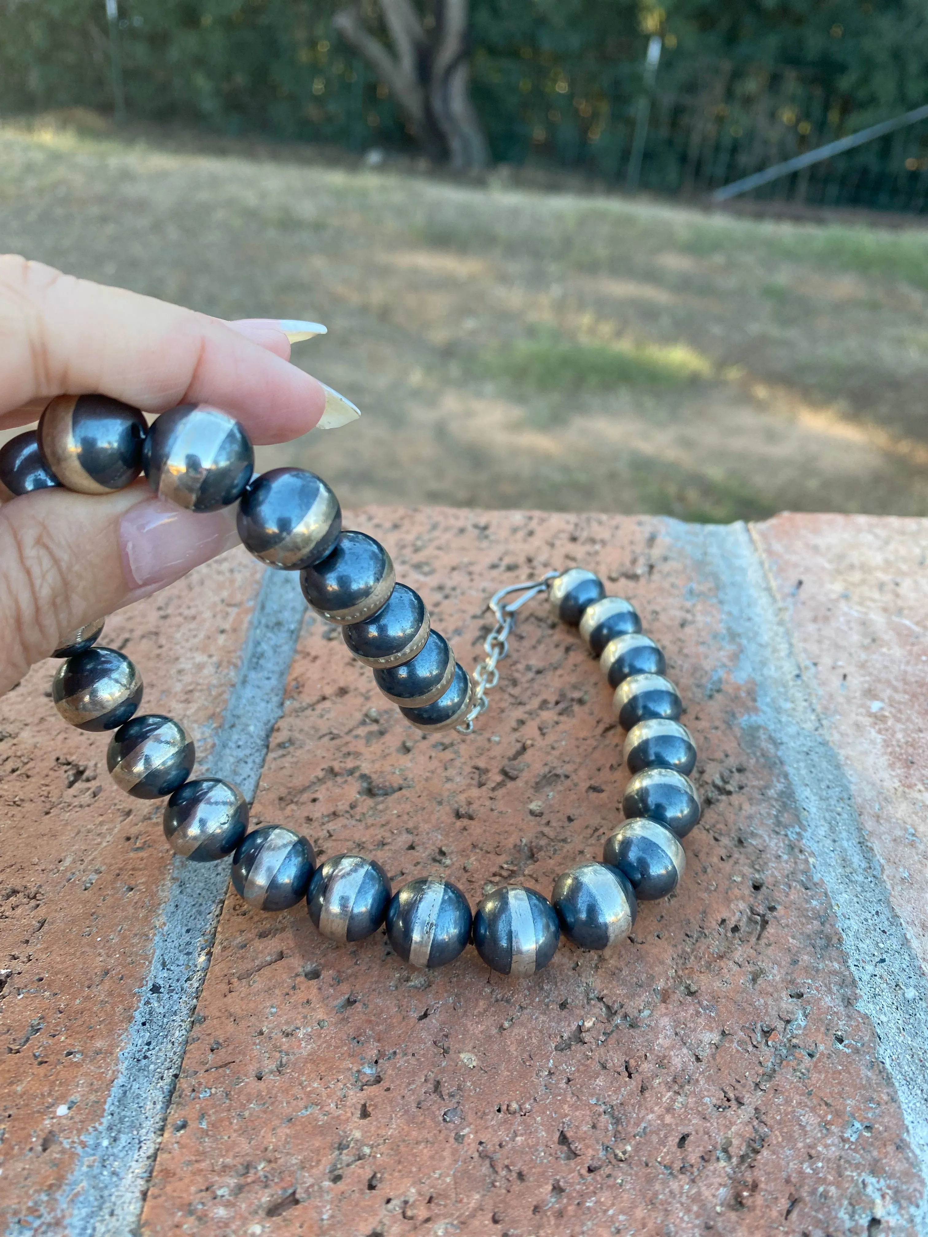 12mm Navajo Pearl Necklace