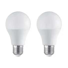 2 x E27 LED 10W Non-Dimmable Lamp/Bulb (60W Equivalent)