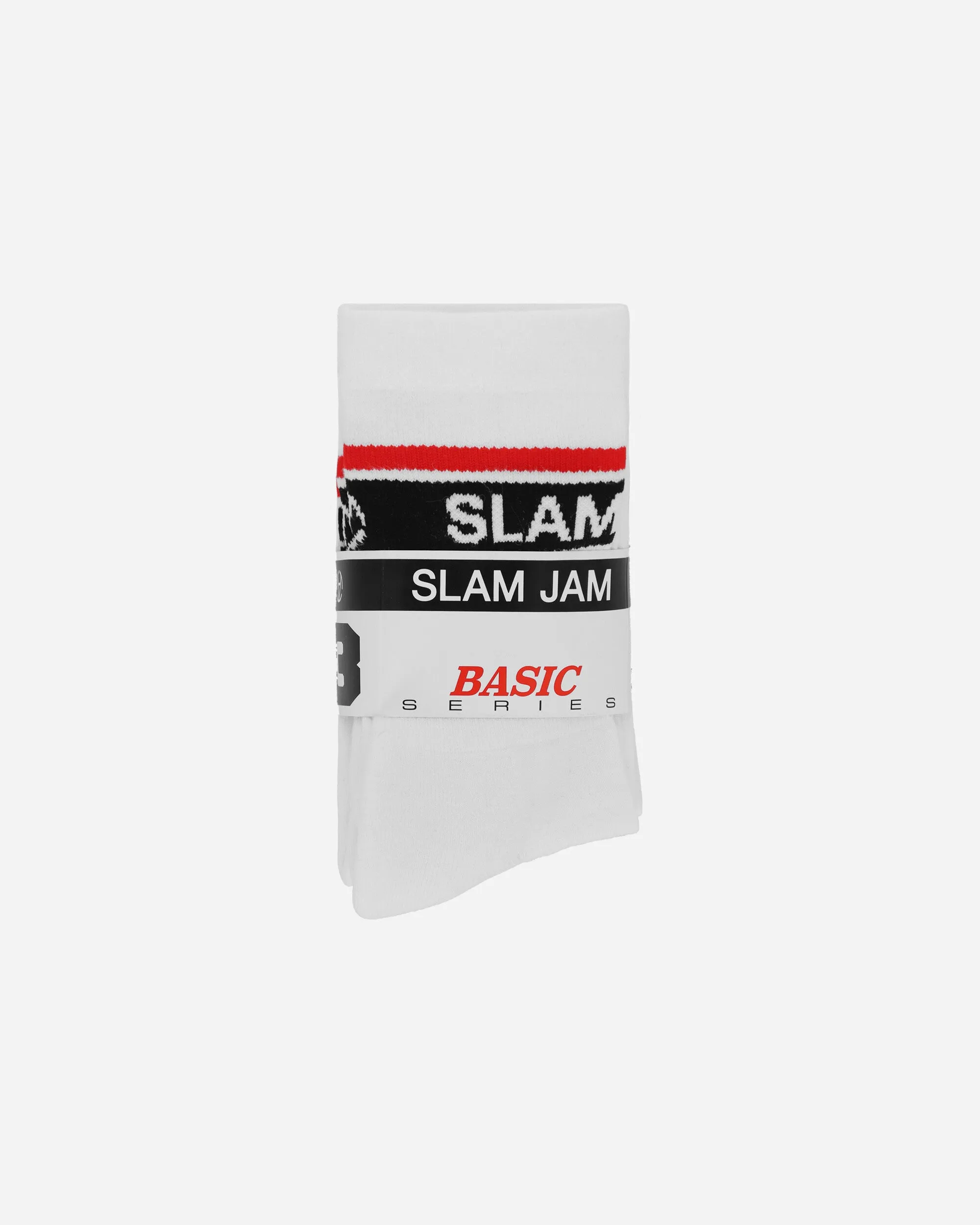 3-Pack Logo Jacquard Socks White