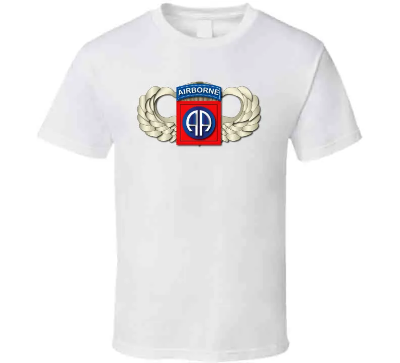 82nd Airborne Division - SSI - Wings T Shirt