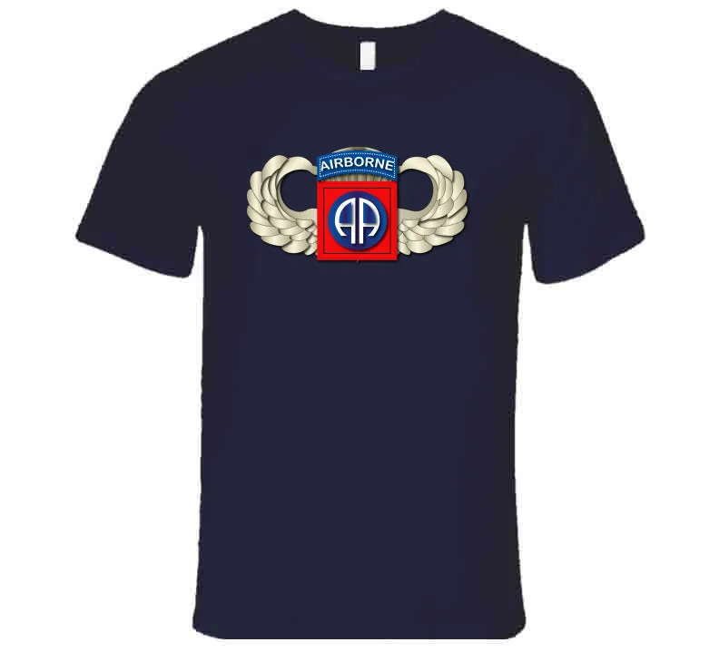 82nd Airborne Division - SSI - Wings T Shirt