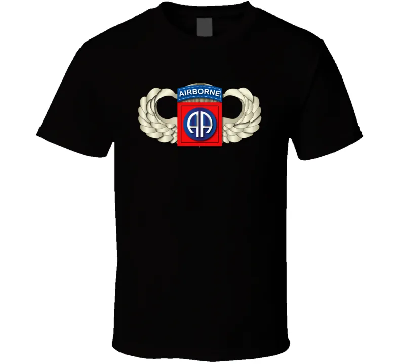 82nd Airborne Division - SSI - Wings T Shirt