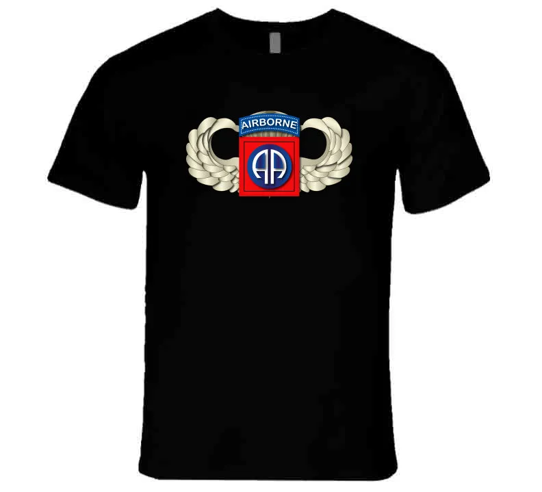 82nd Airborne Division - SSI - Wings T Shirt