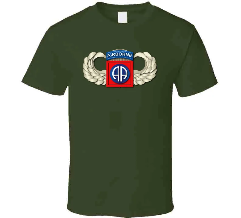 82nd Airborne Division - SSI - Wings T Shirt