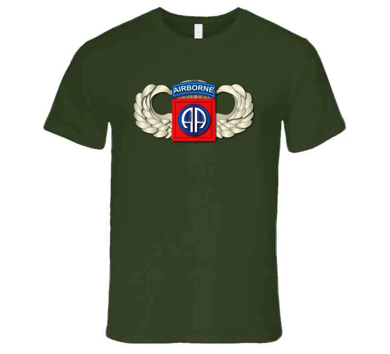 82nd Airborne Division - SSI - Wings T Shirt