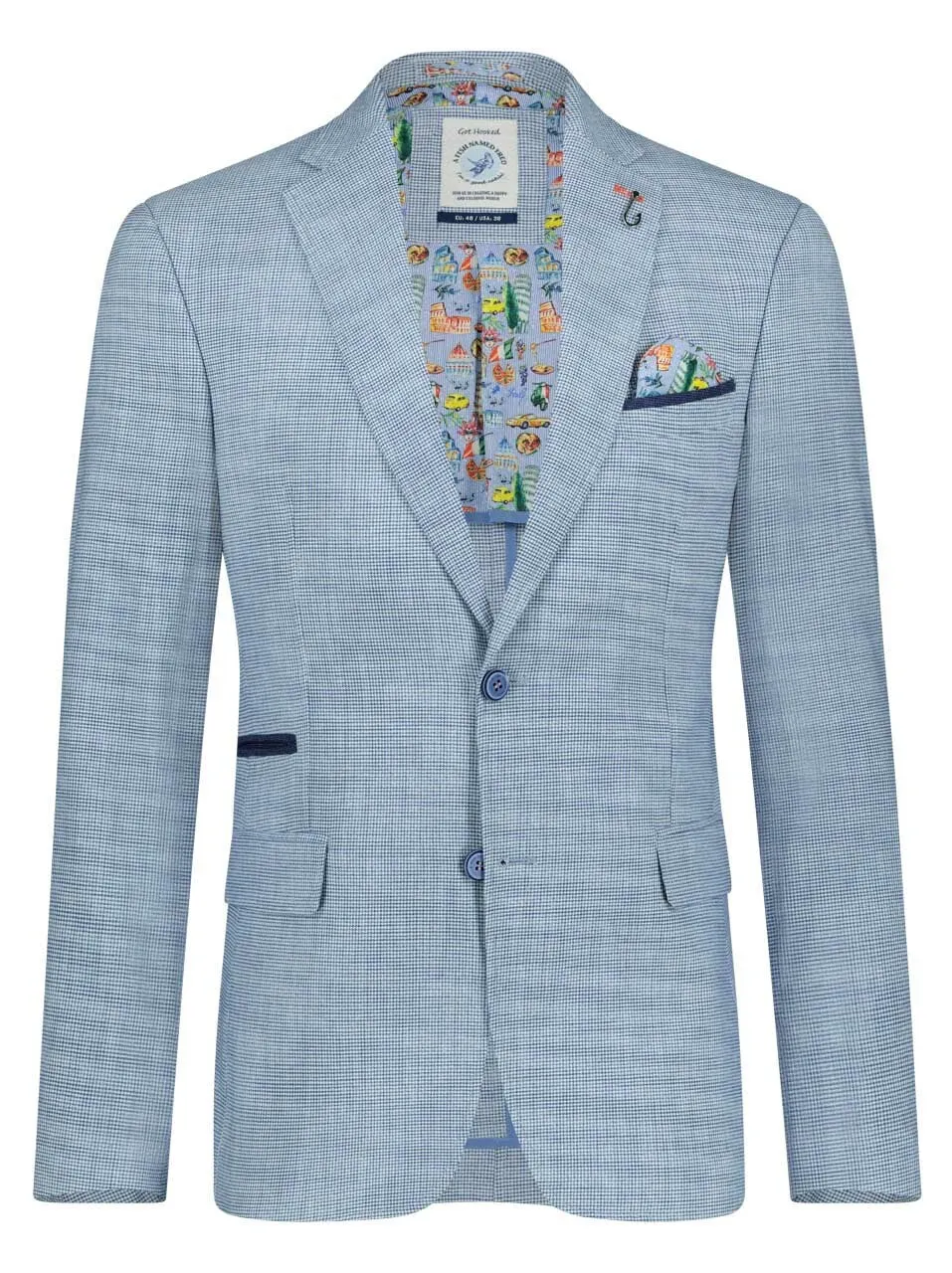 A Fish Named Fred - Blazer blue check