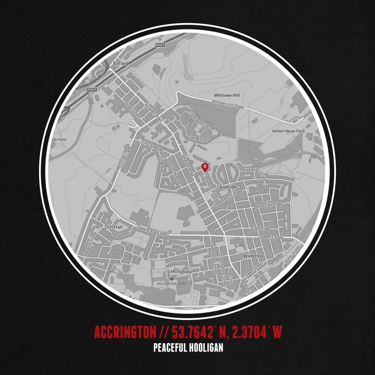 Accrington Stanley Location T-Shirt Black