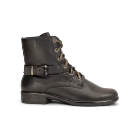 Alize Black Lace Up Boot