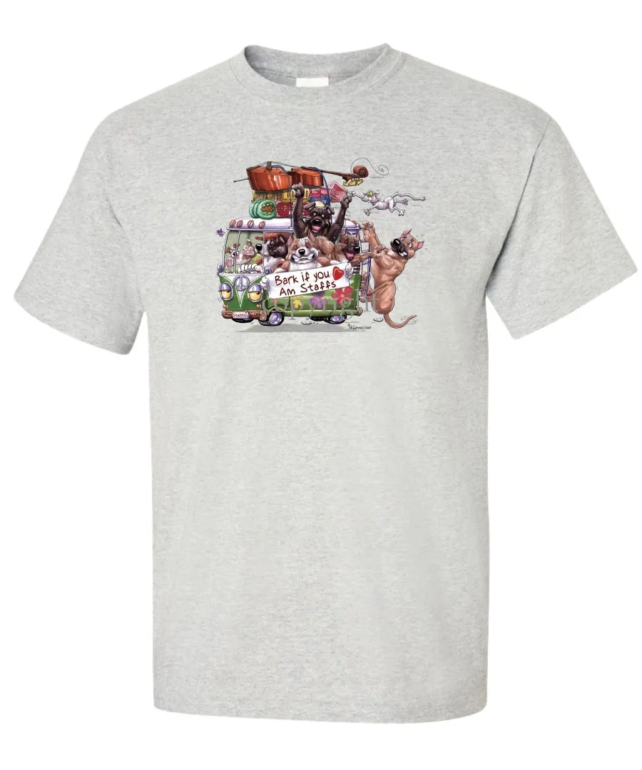 American Staffordshire Terrier - Bark If You Love Dogs - T-Shirt