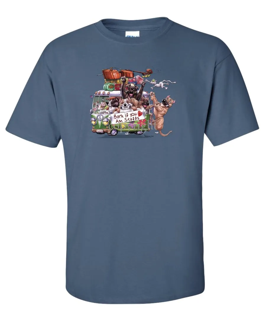 American Staffordshire Terrier - Bark If You Love Dogs - T-Shirt