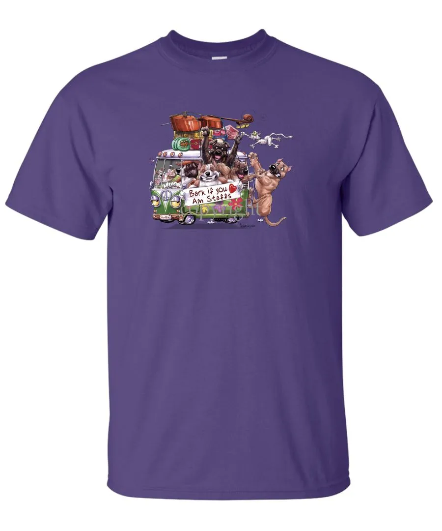 American Staffordshire Terrier - Bark If You Love Dogs - T-Shirt