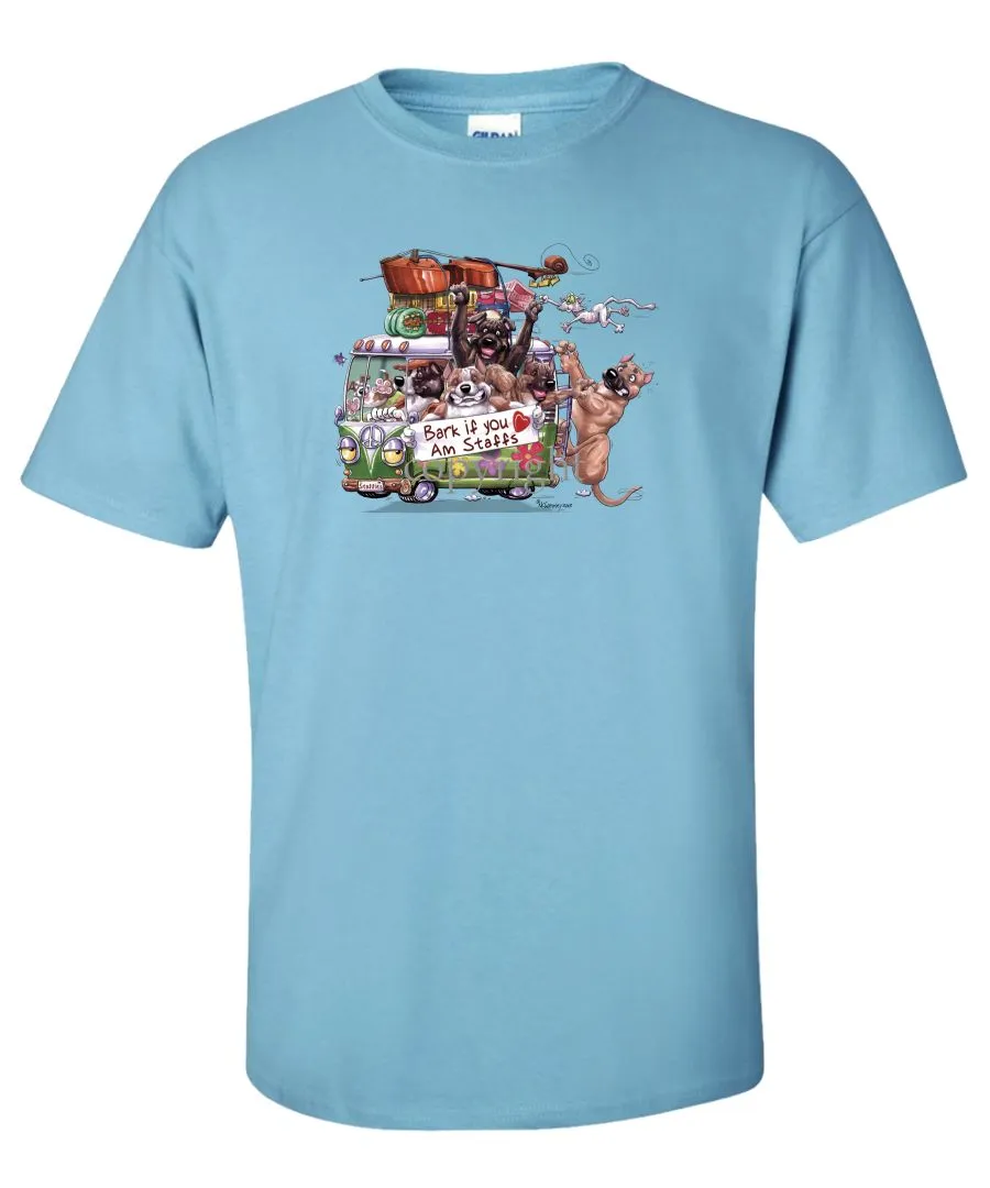 American Staffordshire Terrier - Bark If You Love Dogs - T-Shirt