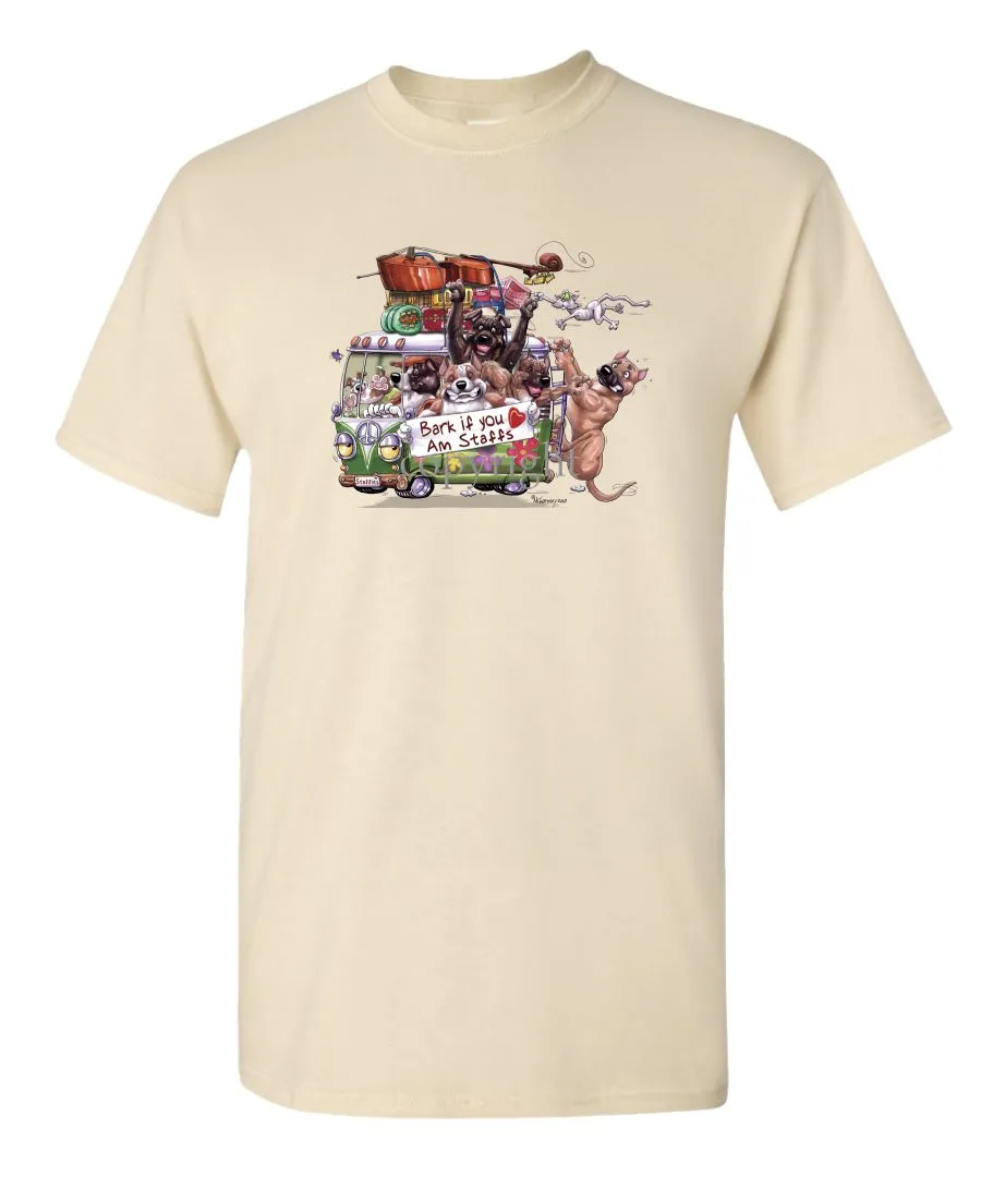 American Staffordshire Terrier - Bark If You Love Dogs - T-Shirt