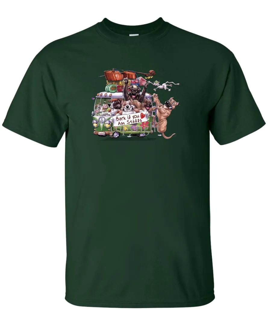 American Staffordshire Terrier - Bark If You Love Dogs - T-Shirt