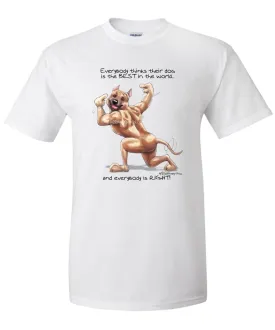 American Staffordshire Terrier - Best Dog in the World - T-Shirt