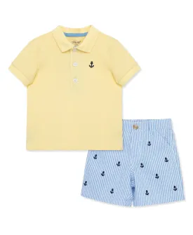 Anchor Polo Short Set (12M-24M)