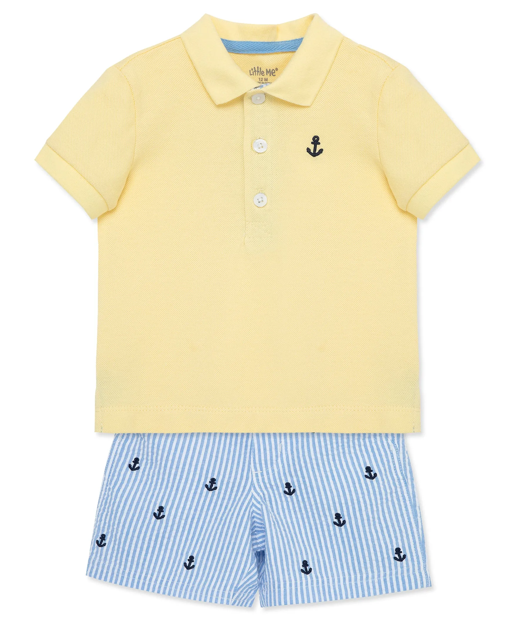 Anchor Polo Short Set (12M-24M)
