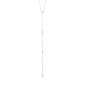 Ania Haie Modern Beaded Y Necklace - Silver