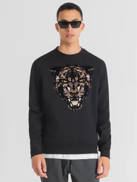 Antony Morato Men Black Printed Sweatshirt