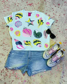AQUA SHELL TEE