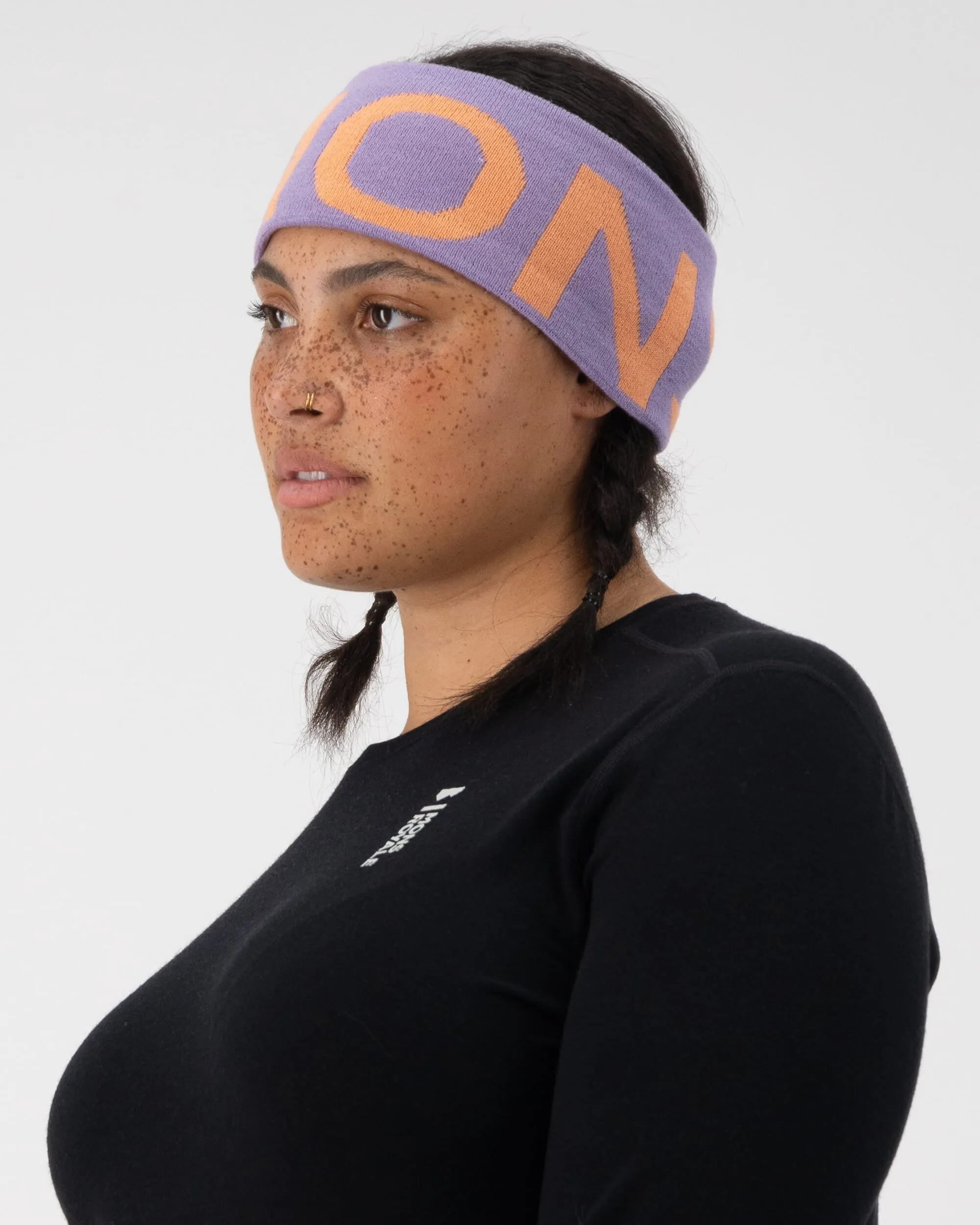 Arcadia Merino Headband - Lupin / Punch