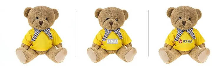 Articulated Bear with Bow, 24cm