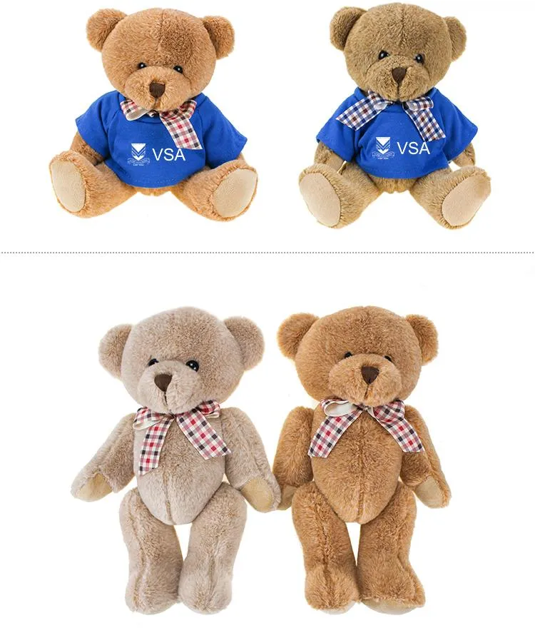 Articulated Bear with Bow, 24cm
