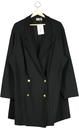 ASOS Black Double Breasted Blazer UK 28