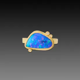 Australian Boulder Opal Ring