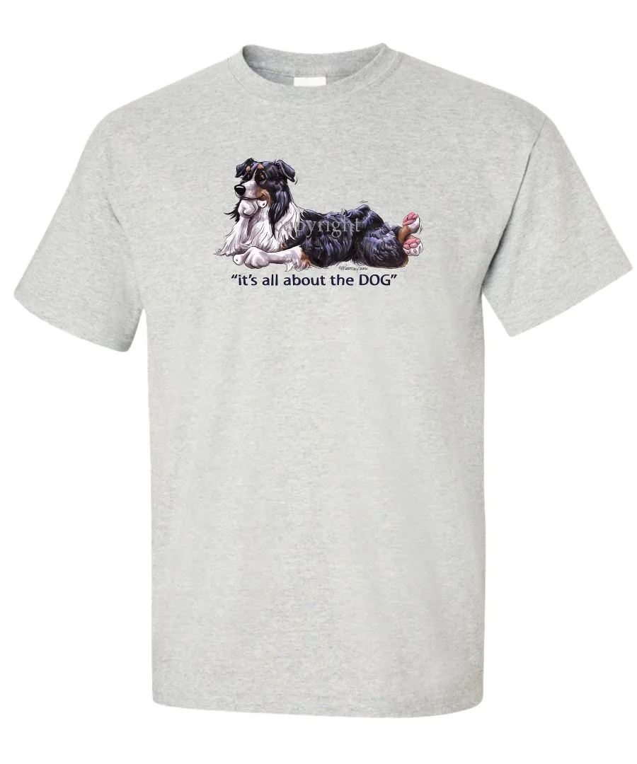 Australian Shepherd  Black Tri - All About The Dog - T-Shirt