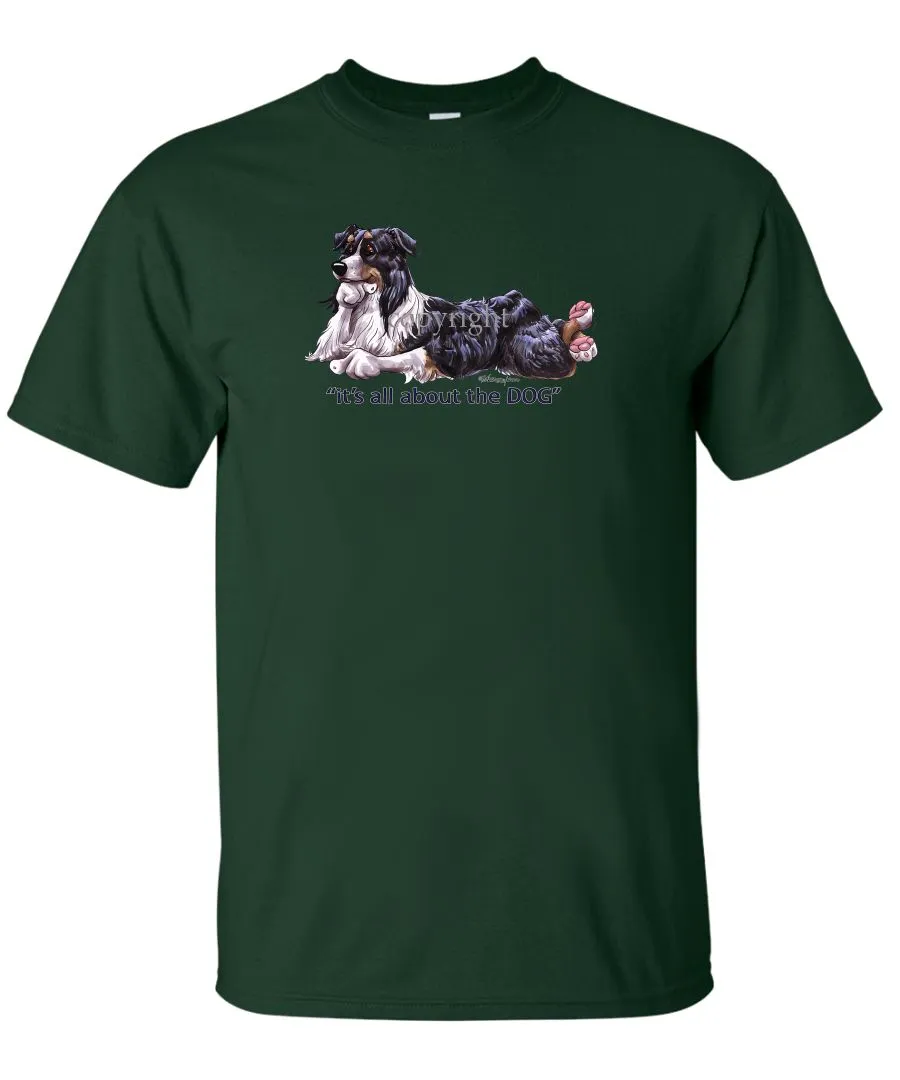 Australian Shepherd  Black Tri - All About The Dog - T-Shirt