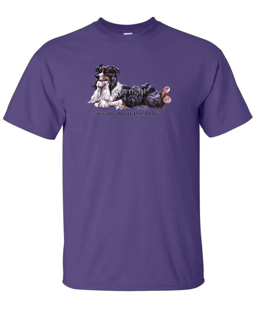Australian Shepherd  Black Tri - All About The Dog - T-Shirt