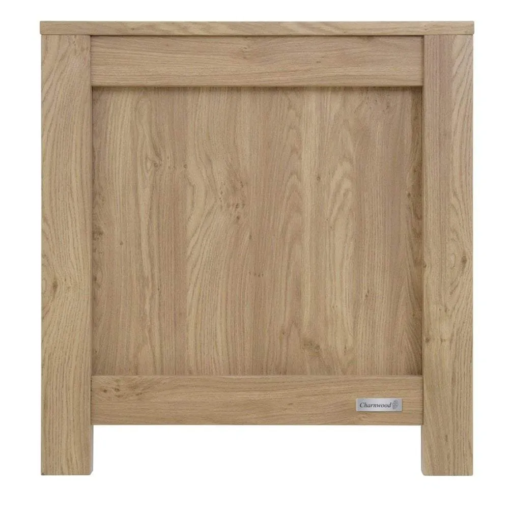 Baby Style Bordeaux 2pc Furniture Set - Oak inc free Sprung Cot Bed Mattress