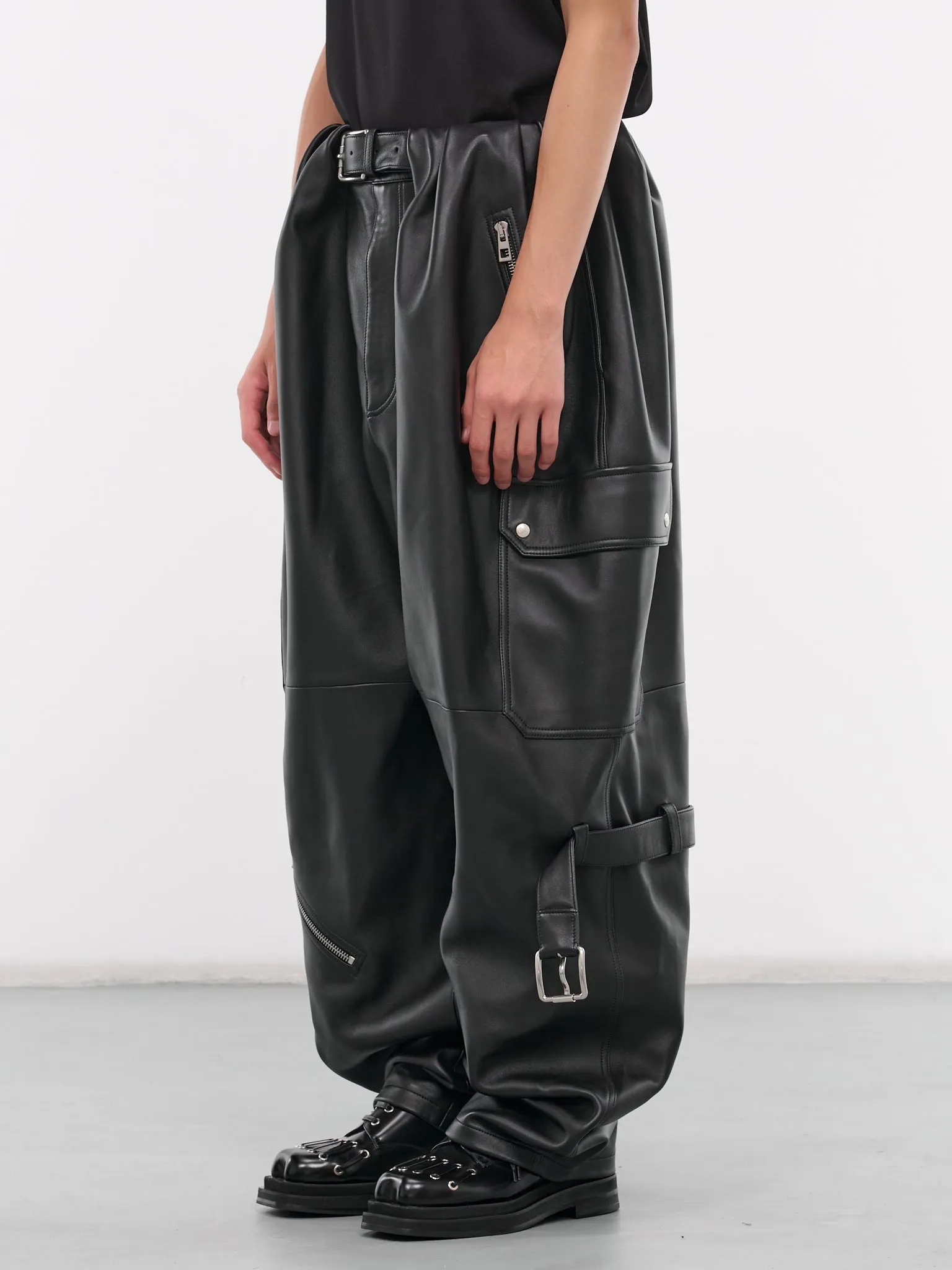 Balloon Cargo Trousers (HSM1Y54L37-1100-BLACK)