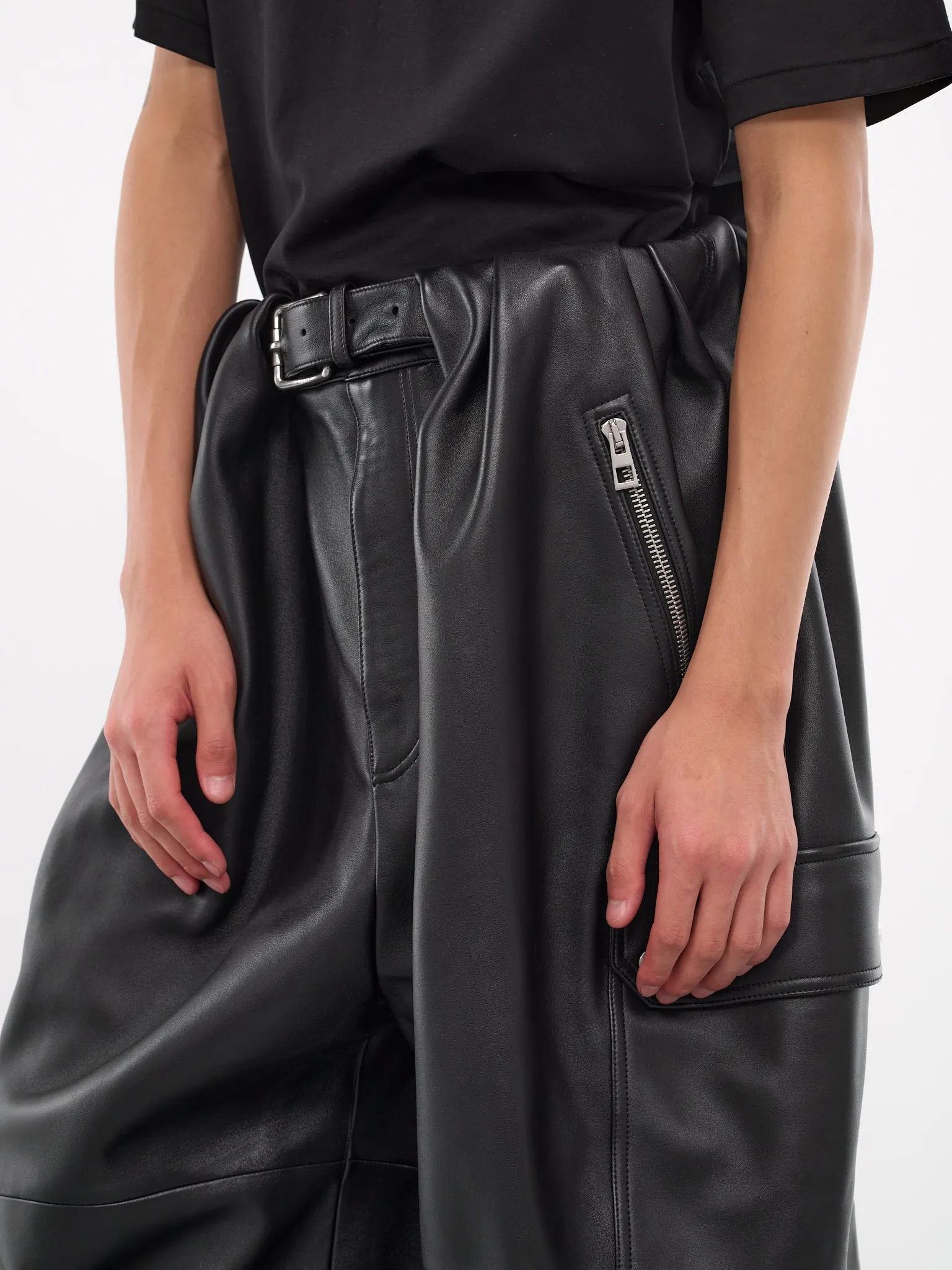 Balloon Cargo Trousers (HSM1Y54L37-1100-BLACK)