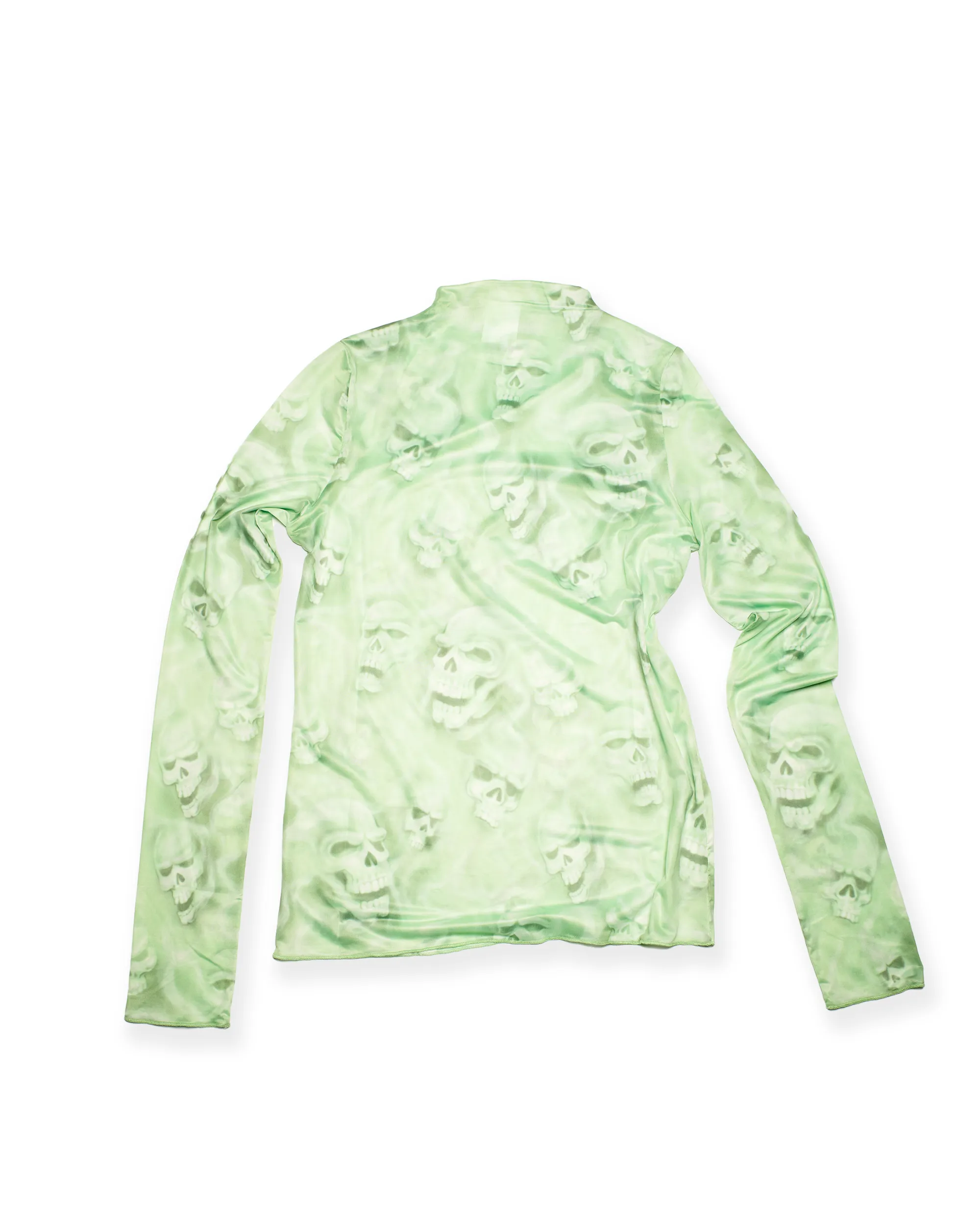 Barb L/S -Green Skull