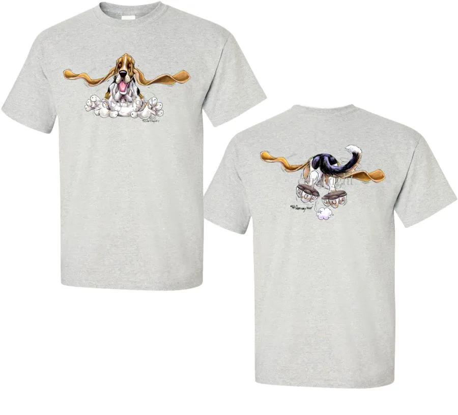 Basset Hound - Coming and Going - T-Shirt (Double Sided)