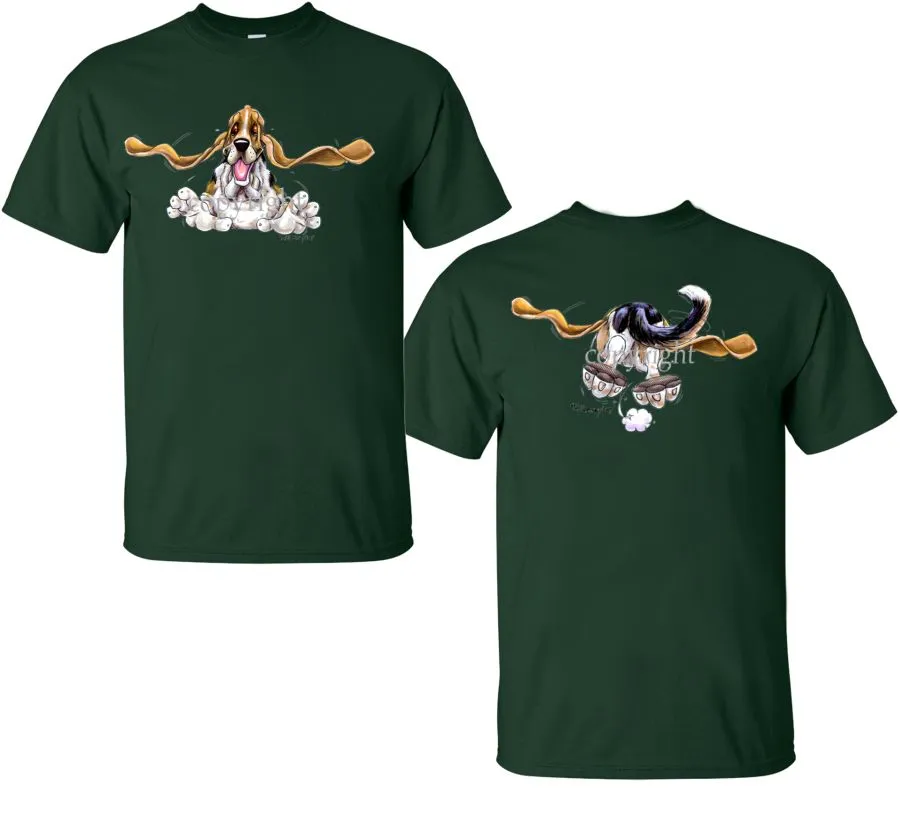 Basset Hound - Coming and Going - T-Shirt (Double Sided)