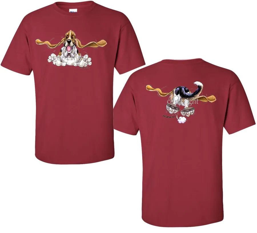 Basset Hound - Coming and Going - T-Shirt (Double Sided)
