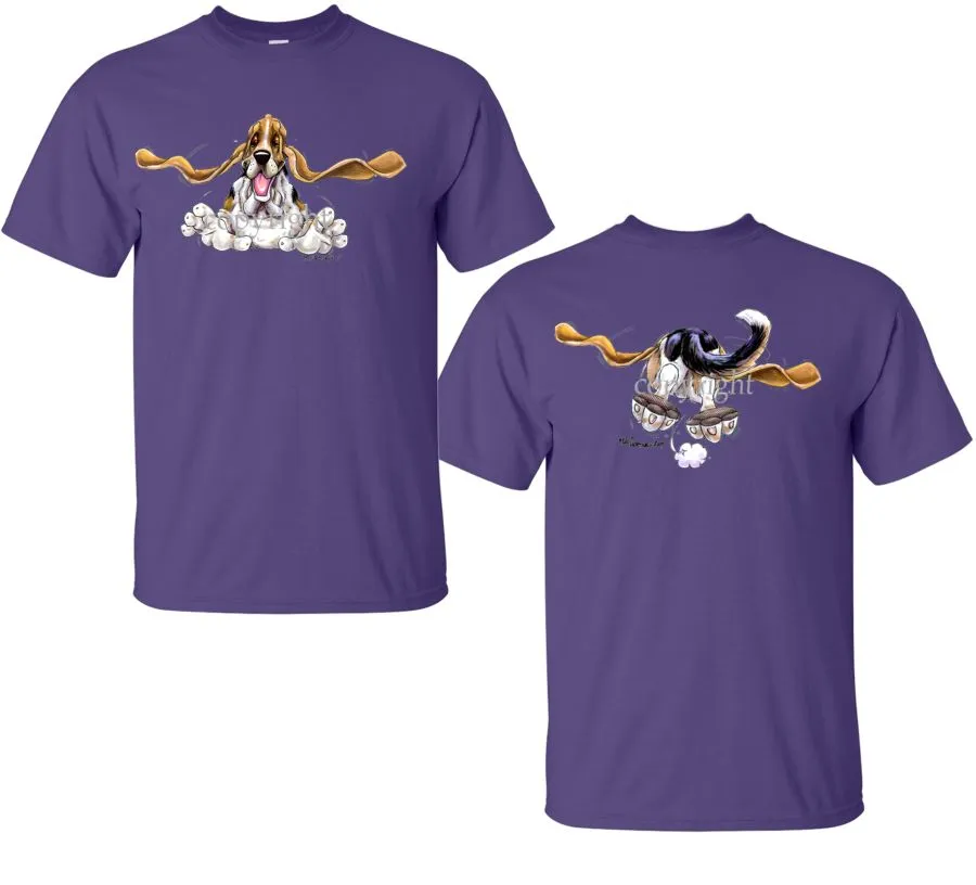 Basset Hound - Coming and Going - T-Shirt (Double Sided)