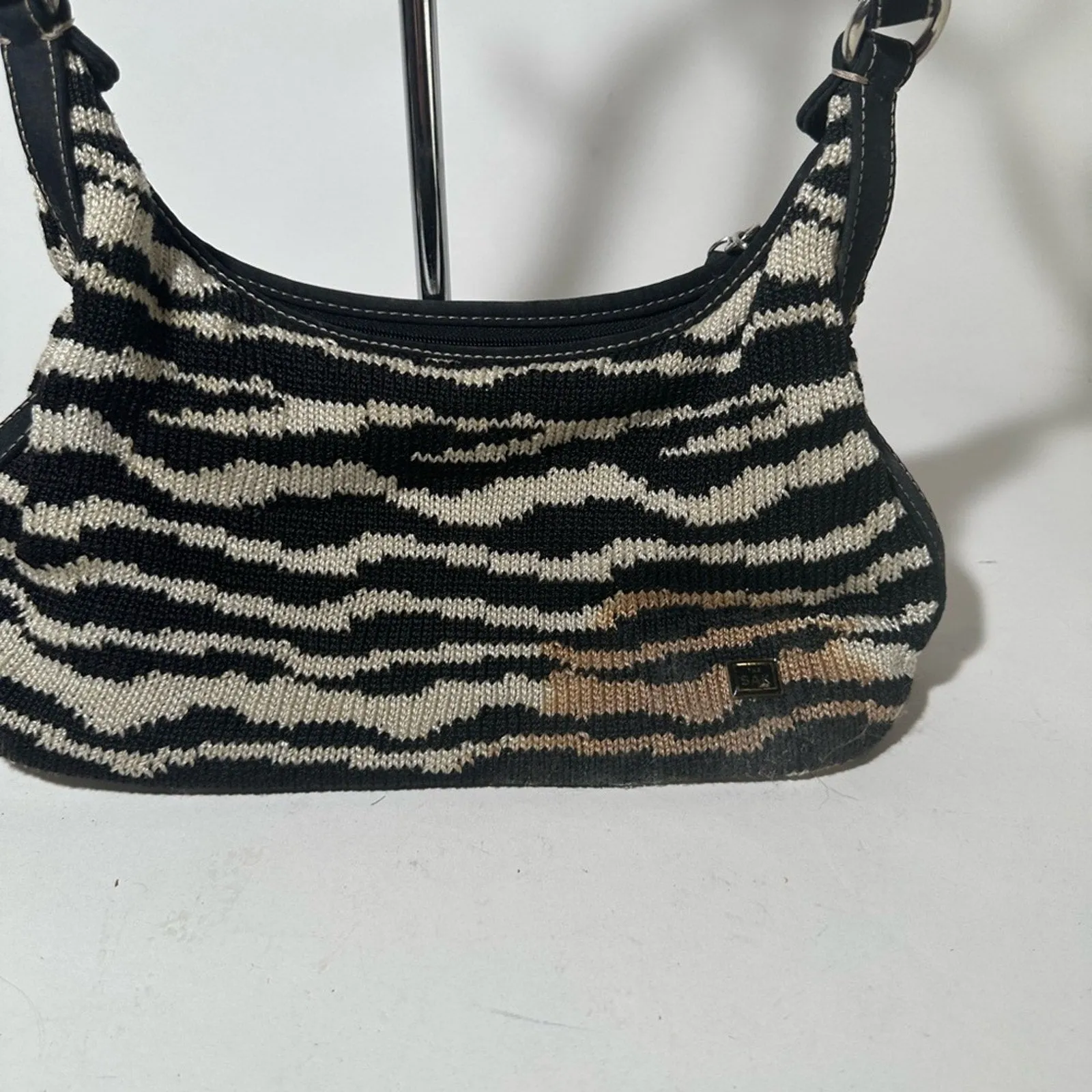 Black and White Zebra Print Women's Bag
