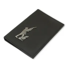 Black Leather Shotgun Certificate Holder - Game Shooter & Gundog