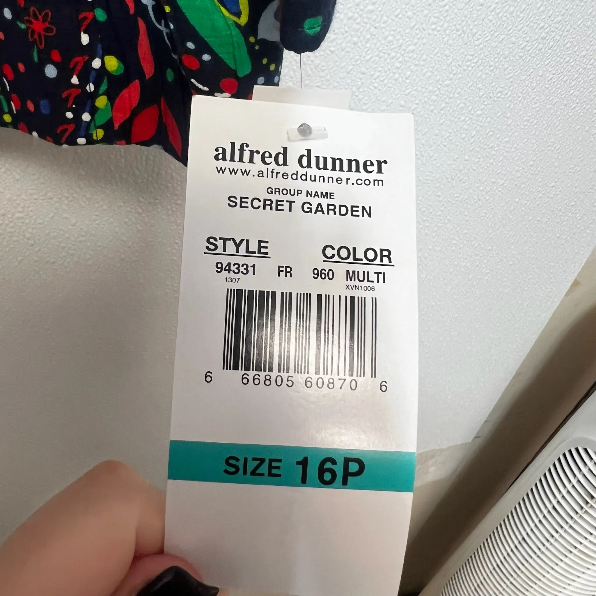 Blazer By Alfred Dunner In Multi-colored, Size: 16 petite